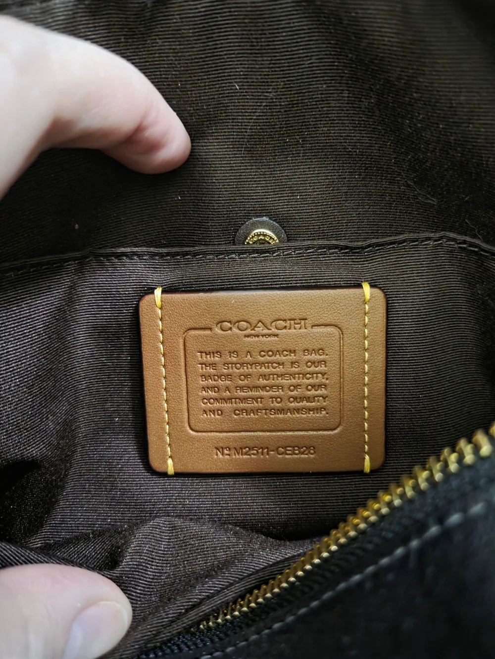 COACH Carey Black Leather Crossbody Bag with Wristlet